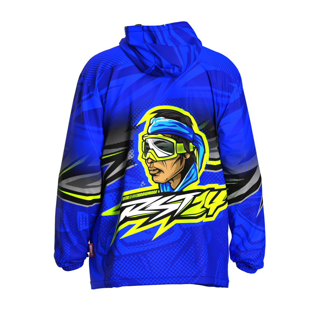 ROMPEVIENTOS JKT200 RST24 BLUE CUSTOM SERIES