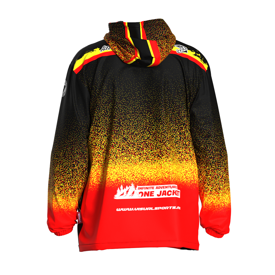 ROMPEVIENTOS JKT200 YELLOW NOISE VISUAL SPORTS 88 DIRT SERIES