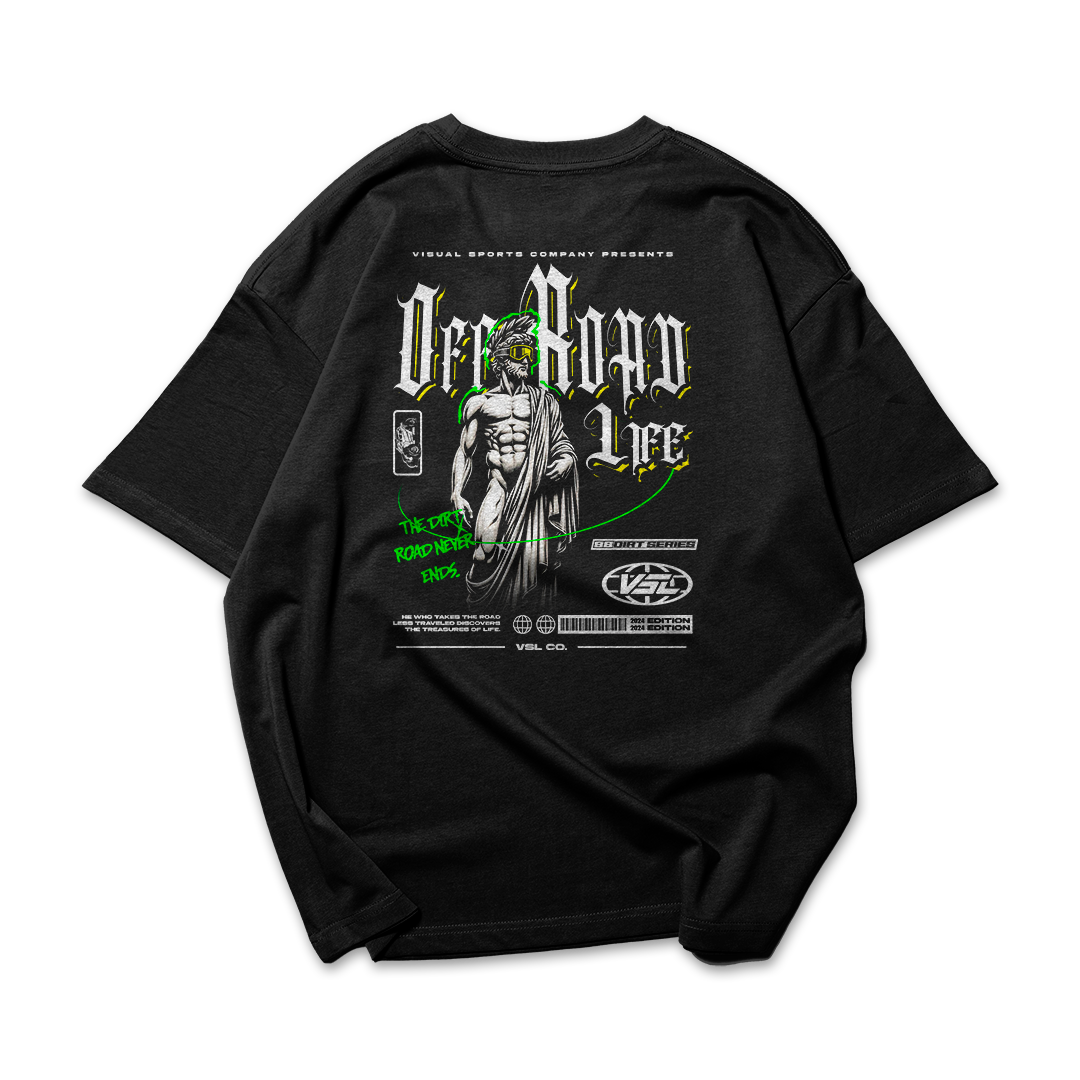 PLAYERA OVERSIZE CLASIC 100 ESTATUA OFF ROAD LIFE 88 DIRT SERIES