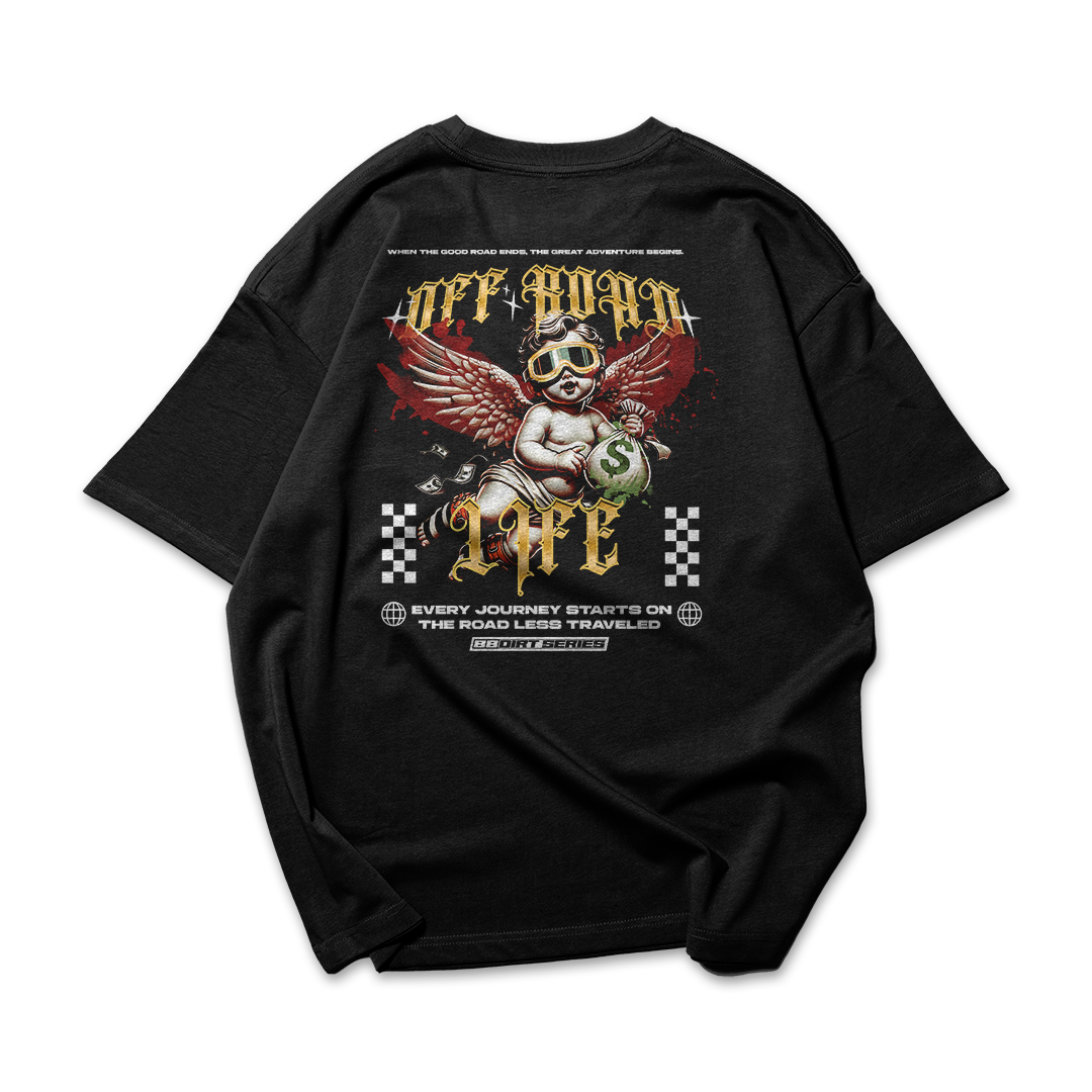 PLAYERA OVERSIZE CLASIC 100 QUERUBIN OFF ROAD LIFE 88 DIRT SERIES