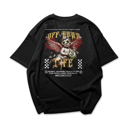 PLAYERA OVERSIZE CLASIC 100 QUERUBIN OFF ROAD LIFE 88 DIRT SERIES