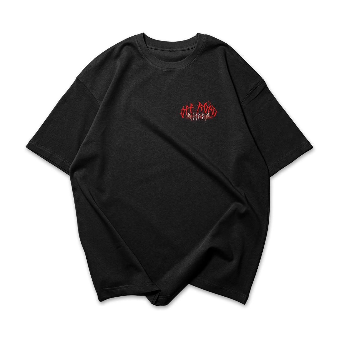 PLAYERA OVERSIZE CLASIC 100 EVIL OFF ROAD LIFE 88 DIRT SERIES